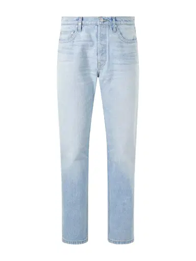 Cherry Los Angeles Straight-Leg Logo-Embroidered Distressed Jeans - Men | Thumbnail 1 Cherry Los Angeles Straight-Leg Logo-Embroidered Distressed Jeans - Men | Thumbnail 1