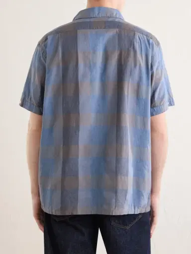Beams Plus Italian Collar Checked Cotton Shirt - Men | Thumbnail 4 Beams Plus Italian Collar Checked Cotton Shirt - Men | Thumbnail 4