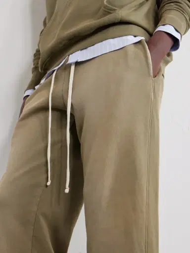 Les Tien Straight-Leg French Terry-Cotton Sweatpants - Men | Thumbnail 5 Les Tien Straight-Leg French Terry-Cotton Sweatpants - Men | Thumbnail 5