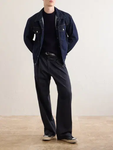 A.P.C. Edmond Logo-Intarsia Wool Sweater - Men | Thumbnail 2 A.P.C. Edmond Logo-Intarsia Wool Sweater - Men | Thumbnail 2