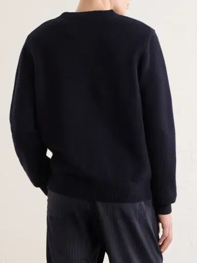 A.P.C. Edmond Logo-Intarsia Wool Sweater - Men | Thumbnail 4 A.P.C. Edmond Logo-Intarsia Wool Sweater - Men | Thumbnail 4
