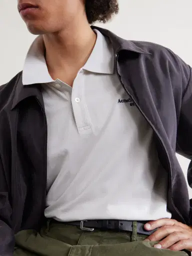 Acne Studios Logo-Embroidered Cotton-Piqué Polo Shirt - Men | Thumbnail 5 Acne Studios Logo-Embroidered Cotton-Piqué Polo Shirt - Men | Thumbnail 5