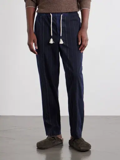 Orlebar Brown Sonoran Velo Straight-Leg Striped Cotton Drawstring Trousers - Men | Thumbnail 3 Orlebar Brown Sonoran Velo Straight-Leg Striped Cotton Drawstring Trousers - Men | Thumbnail 3