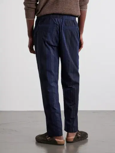 Orlebar Brown Sonoran Velo Straight-Leg Striped Cotton Drawstring Trousers - Men | Thumbnail 4 Orlebar Brown Sonoran Velo Straight-Leg Striped Cotton Drawstring Trousers - Men | Thumbnail 4