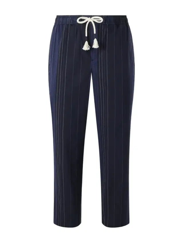 Sonoran Velo Straight-Leg Striped Cotton Drawstring Trousers - Men