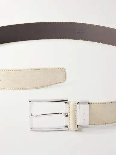 Canali 3.5cm Suede Belt - Men | Thumbnail 3