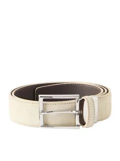 Canali 3.5cm Suede Belt - Men | Thumbnail 1