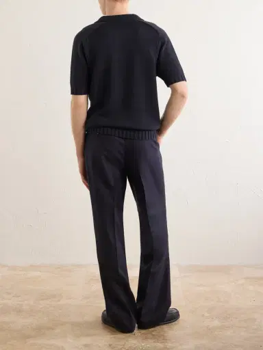 De Petrillo Knitted Cotton Polo Shirt - Men | Thumbnail 4 De Petrillo Knitted Cotton Polo Shirt - Men | Thumbnail 4