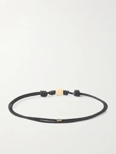 LUIS MORAIS 14kt Gold Cord Bracelet - Men | Thumbnail 3 LUIS MORAIS 14kt Gold Cord Bracelet - Men | Thumbnail 3