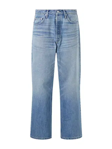 Cherry Los Angeles Wide-Leg Logo-Embroidered Distressed Jeans - Men | Thumbnail 1 Cherry Los Angeles Wide-Leg Logo-Embroidered Distressed Jeans - Men | Thumbnail 1