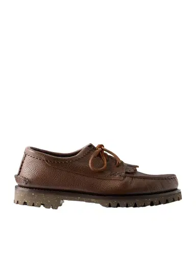 Yuketen Italian Blucher Full-Grain Leather Boat Shoes - Men | Thumbnail 1