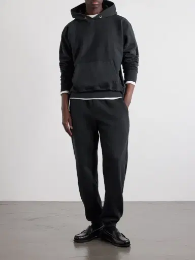 Les Tien Heavyweight Structured-Fleece Cotton-Jersey Hoodie - Men | Thumbnail 2