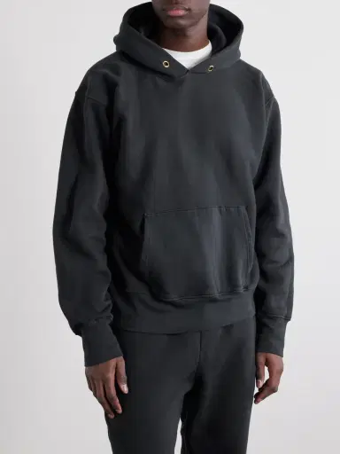 Les Tien Heavyweight Structured-Fleece Cotton-Jersey Hoodie - Men | Thumbnail 3
