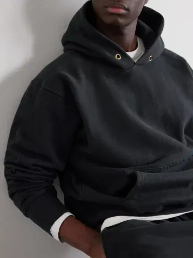 Les Tien Heavyweight Structured-Fleece Cotton-Jersey Hoodie - Men | Thumbnail 5