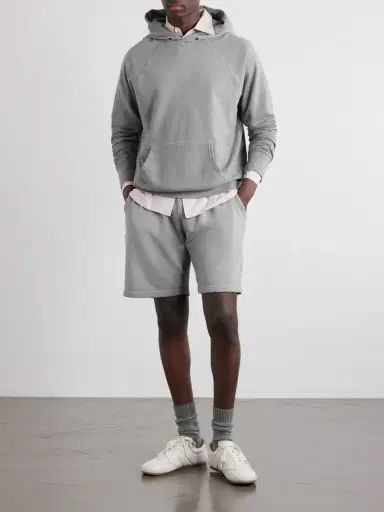 Les Tien French Terry-Cotton Raglan Hoodie - Men | Thumbnail 2