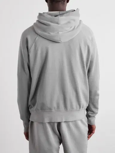 Les Tien French Terry-Cotton Raglan Hoodie - Men | Thumbnail 4
