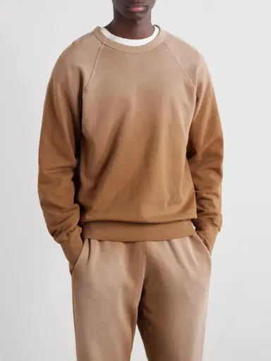 Les Tien Heavyweight Structured-Fleece Cotton-Jersey Raglan Sweatshirt - Men | Thumbnail 3