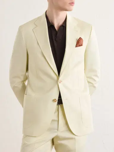 De Petrillo Cotton-Twill Suit Jacket - Men | Thumbnail 3
