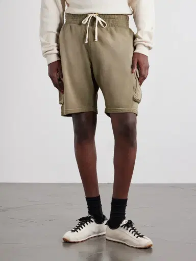 Les Tien Yacht Straight-Leg Cotton-Jersey Cargo Shorts - Men | Thumbnail 3