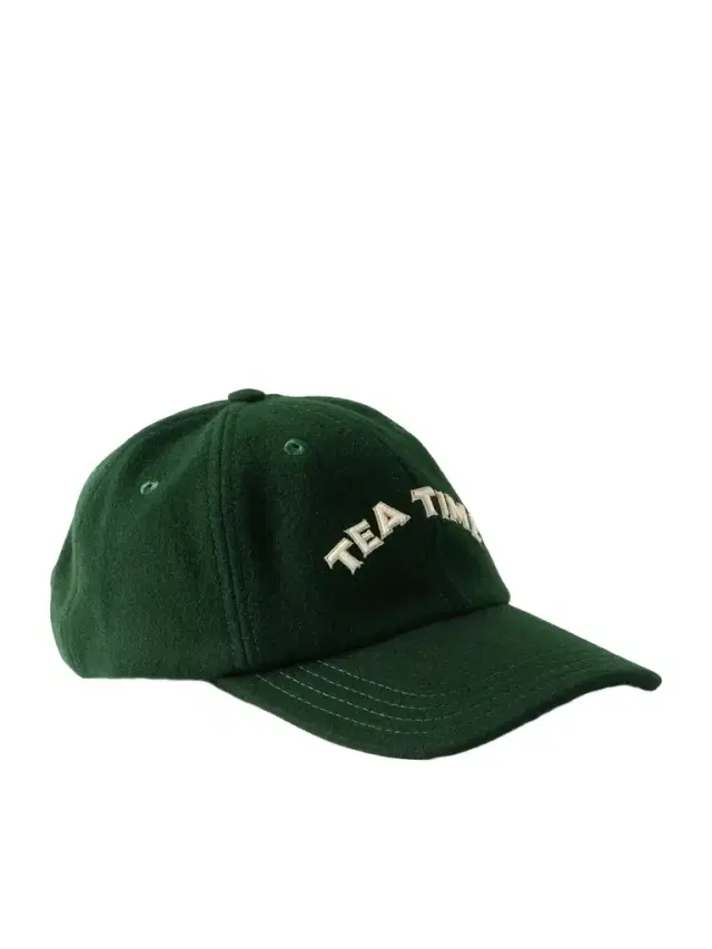 Tea Time Embroidered Wool Baseball Cap - Men