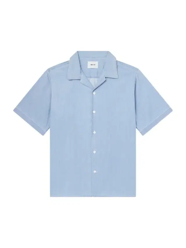 NN07 Julio SS 5765 Camp-Collar Cotton Chambray Shirt - Men