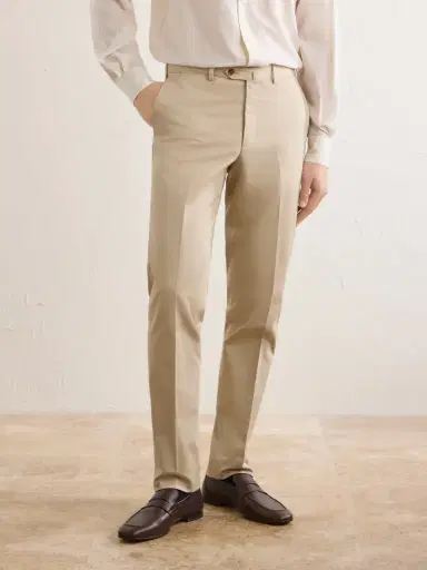 De Petrillo Tapered Cotton-Twill Suit Trousers - Men | Thumbnail 3 De Petrillo Tapered Cotton-Twill Suit Trousers - Men | Thumbnail 3
