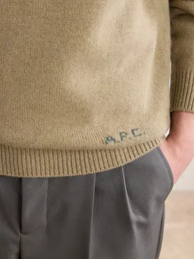 A.P.C. Edmond Logo-Intarsia Wool Sweater - Men | Thumbnail 5 A.P.C. Edmond Logo-Intarsia Wool Sweater - Men | Thumbnail 5