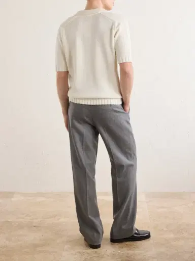 De Petrillo Knitted Cotton Polo Shirt - Men | Thumbnail 4 De Petrillo Knitted Cotton Polo Shirt - Men | Thumbnail 4