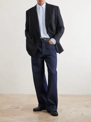 Acne Studios Pinstriped Lyocell Shirt - Men | Thumbnail 2