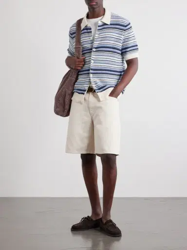NN07 Nolan Striped Organic Cotton Polo Shirt - Men | Thumbnail 2 NN07 Nolan Striped Organic Cotton Polo Shirt - Men | Thumbnail 2