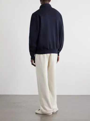 Les Tien Yacht Heavyweight Cotton-Jersey Half-Zip Sweatshirt - Men | Thumbnail 4