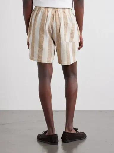 Kardo Olbia Straight-Leg Striped Cotton Drawstring Shorts - Men | Thumbnail 4 Kardo Olbia Straight-Leg Striped Cotton Drawstring Shorts - Men | Thumbnail 4
