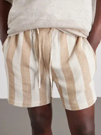 Kardo Olbia Straight-Leg Striped Cotton Drawstring Shorts - Men | Thumbnail 5 Kardo Olbia Straight-Leg Striped Cotton Drawstring Shorts - Men | Thumbnail 5