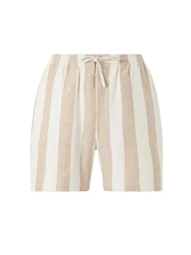 Kardo Olbia Straight-Leg Striped Cotton Drawstring Shorts - Men | Thumbnail 1 Kardo Olbia Straight-Leg Striped Cotton Drawstring Shorts - Men | Thumbnail 1
