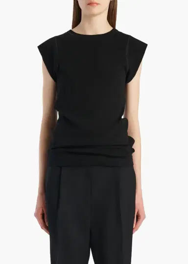 Khaite Angel Top In Black | Thumbnail 3