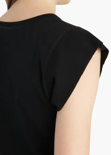 Khaite Angel Top In Black | Thumbnail 6
