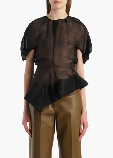 Khaite Rumi Top In Black Silk | Thumbnail 3 Khaite Rumi Top In Black Silk | Thumbnail 3