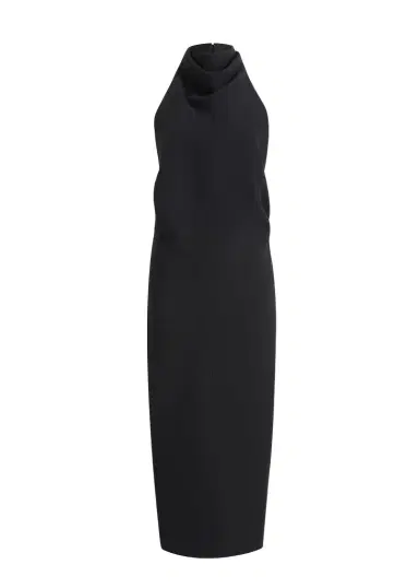 Khaite Roxanne Dress In Black Crepe | Thumbnail 1