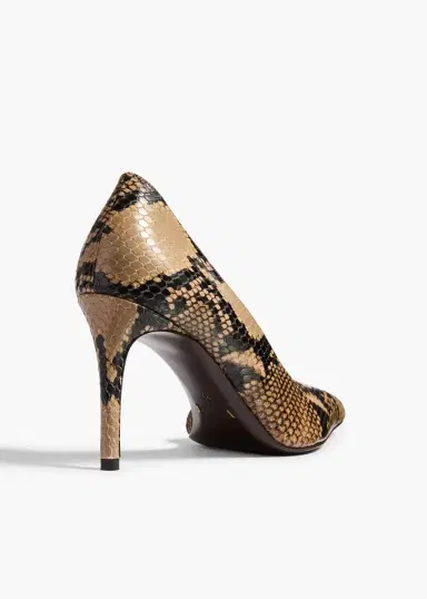 Khaite Jett D'orsay Pump In Python-Embossed Taupe | Thumbnail 4