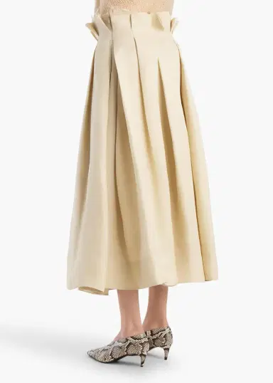 Khaite Astrid Skirt In Ivory Glow | Thumbnail 4