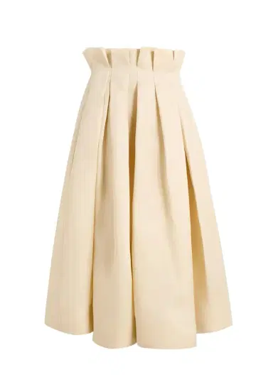 Khaite Astrid Skirt In Ivory Glow | Thumbnail 1