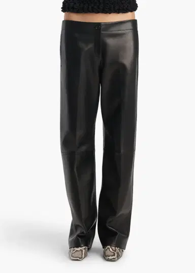 Khaite Mita Pant In Black Leather | Thumbnail 3 Khaite Mita Pant In Black Leather | Thumbnail 3