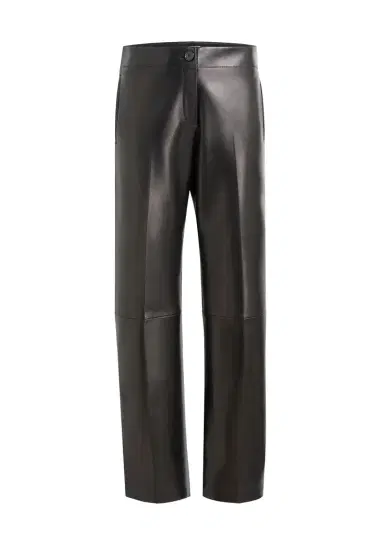 Khaite Mita Pant In Black Leather | Thumbnail 1 Khaite Mita Pant In Black Leather | Thumbnail 1