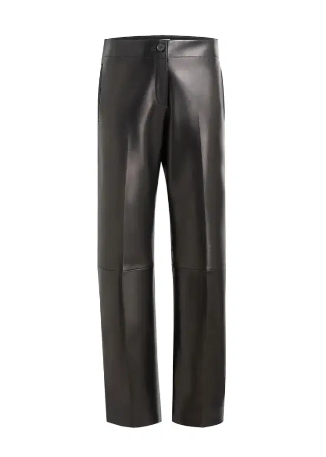 Khaite Mita Pant In Black Leather