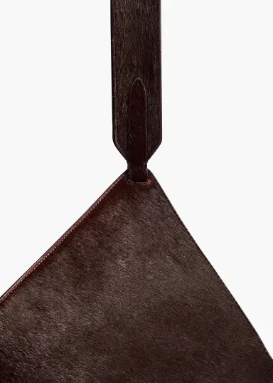 Khaite Small Lotus Tote In Rouge Noir Suede And Haircalf | Thumbnail 4