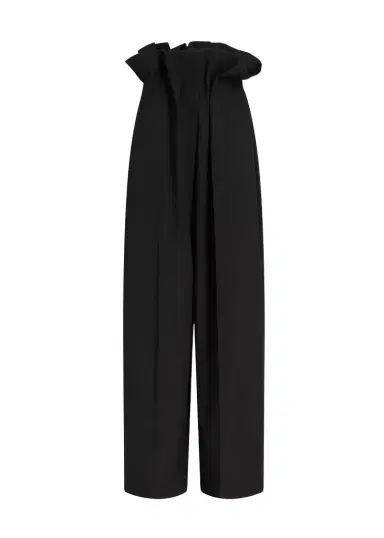 Khaite Kira Pant In Black Wool | Thumbnail 1 Khaite Kira Pant In Black Wool | Thumbnail 1