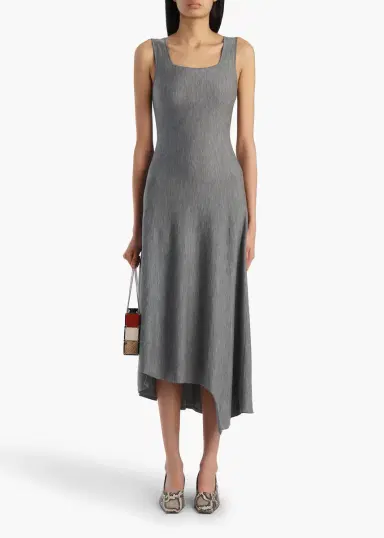 Khaite Seberg Dress In Sterling | Thumbnail 2