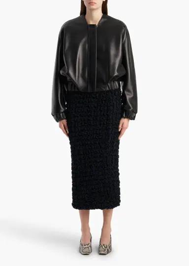Khaite Cordan Jacket In Black Leather | Thumbnail 2 Khaite Cordan Jacket In Black Leather | Thumbnail 2
