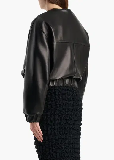 Khaite Cordan Jacket In Black Leather | Thumbnail 4 Khaite Cordan Jacket In Black Leather | Thumbnail 4