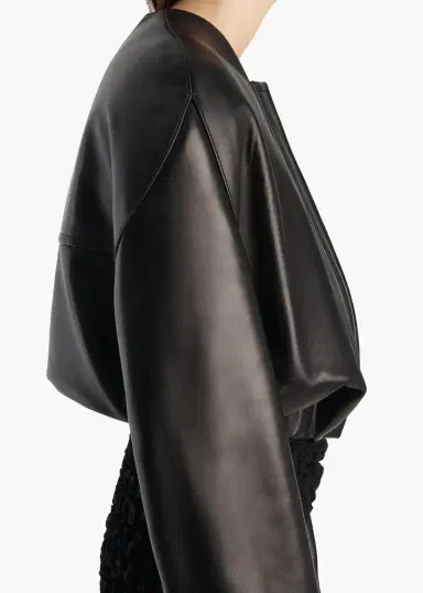 Khaite Cordan Jacket In Black Leather | Thumbnail 6 Khaite Cordan Jacket In Black Leather | Thumbnail 6